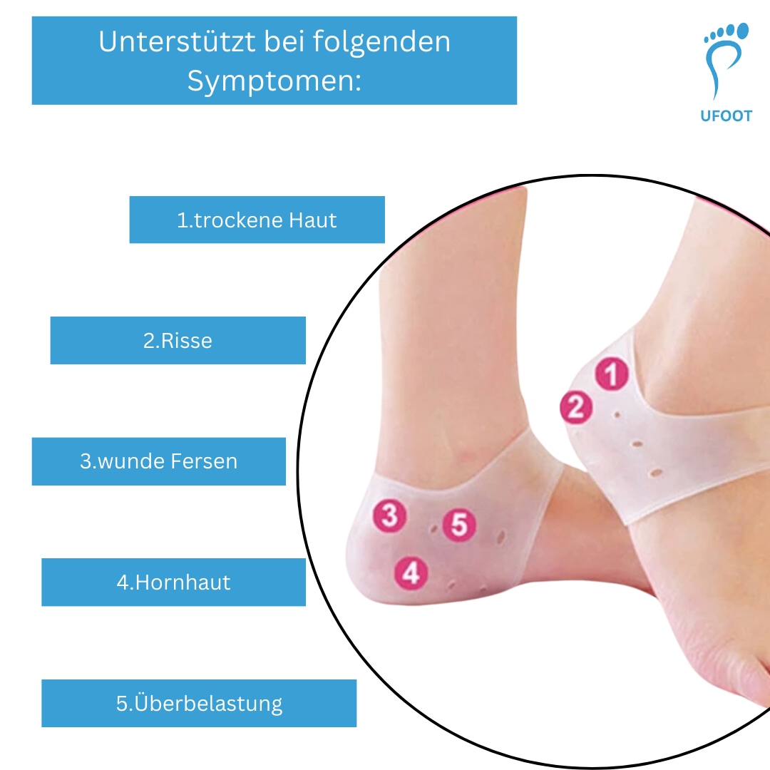 Silikon-Fersensocken Fußpflege ufoot