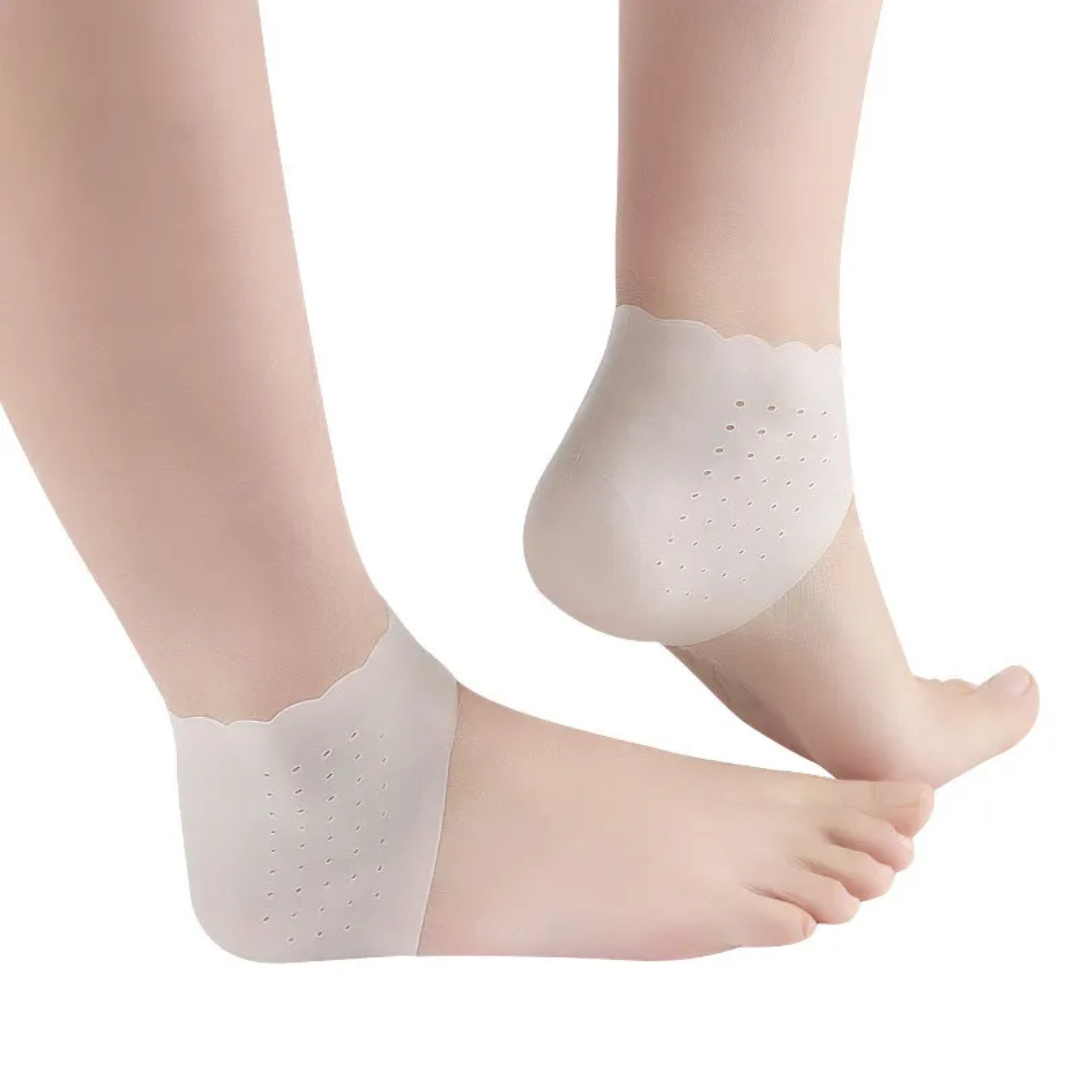 Silikon-Fersensocken Fußpflege ufoot Einheitsgrösse Weiss