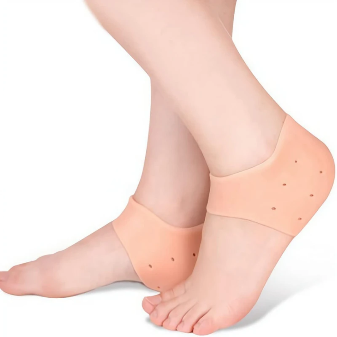 Silikon-Fersensocken Fußpflege ufoot Einheitsgrösse Beige